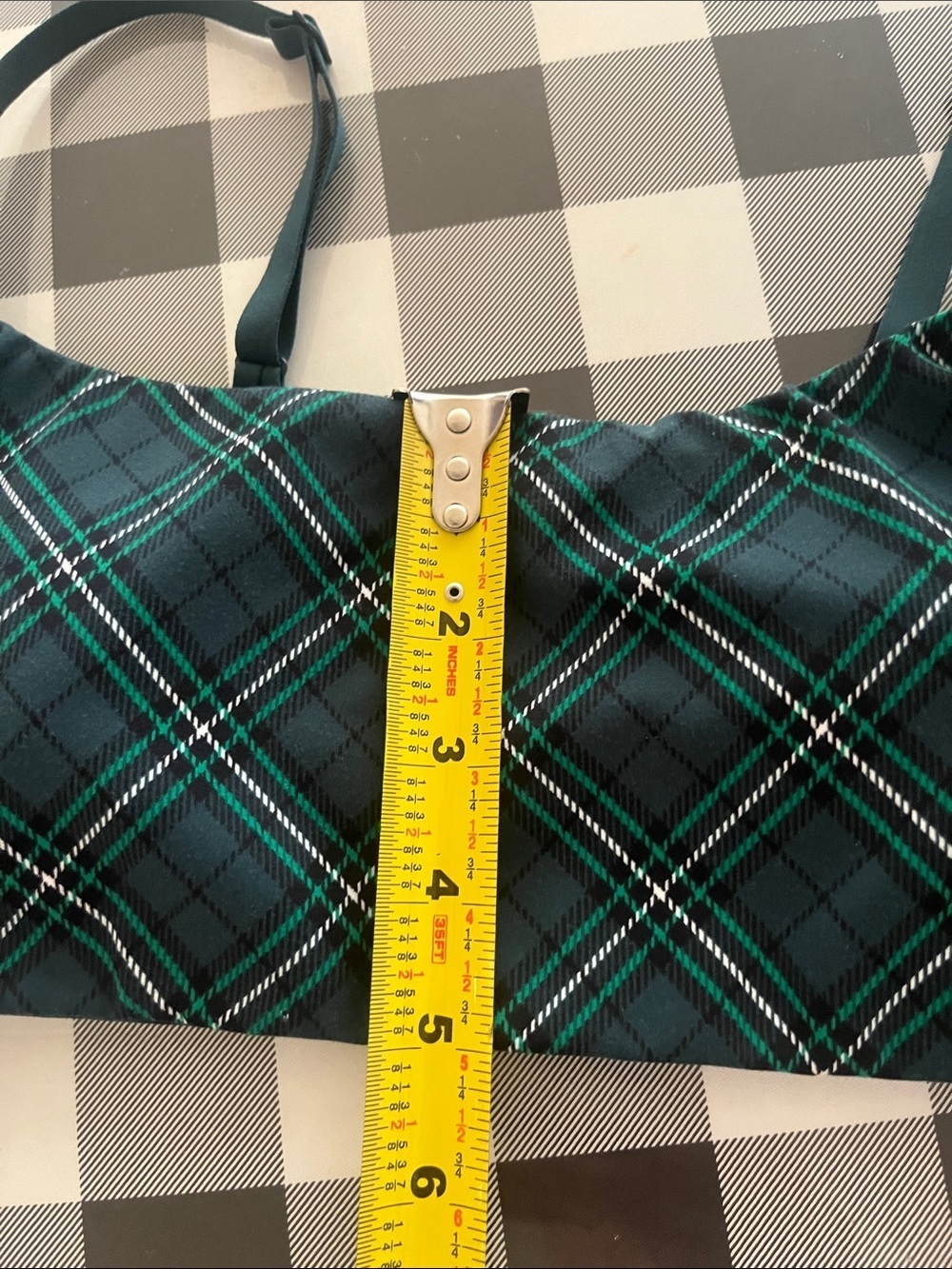 Victoria’s Secret PINK Women’s Strappy Tartan Plaid Green Sports Bra Medium - Picture 12 of 12